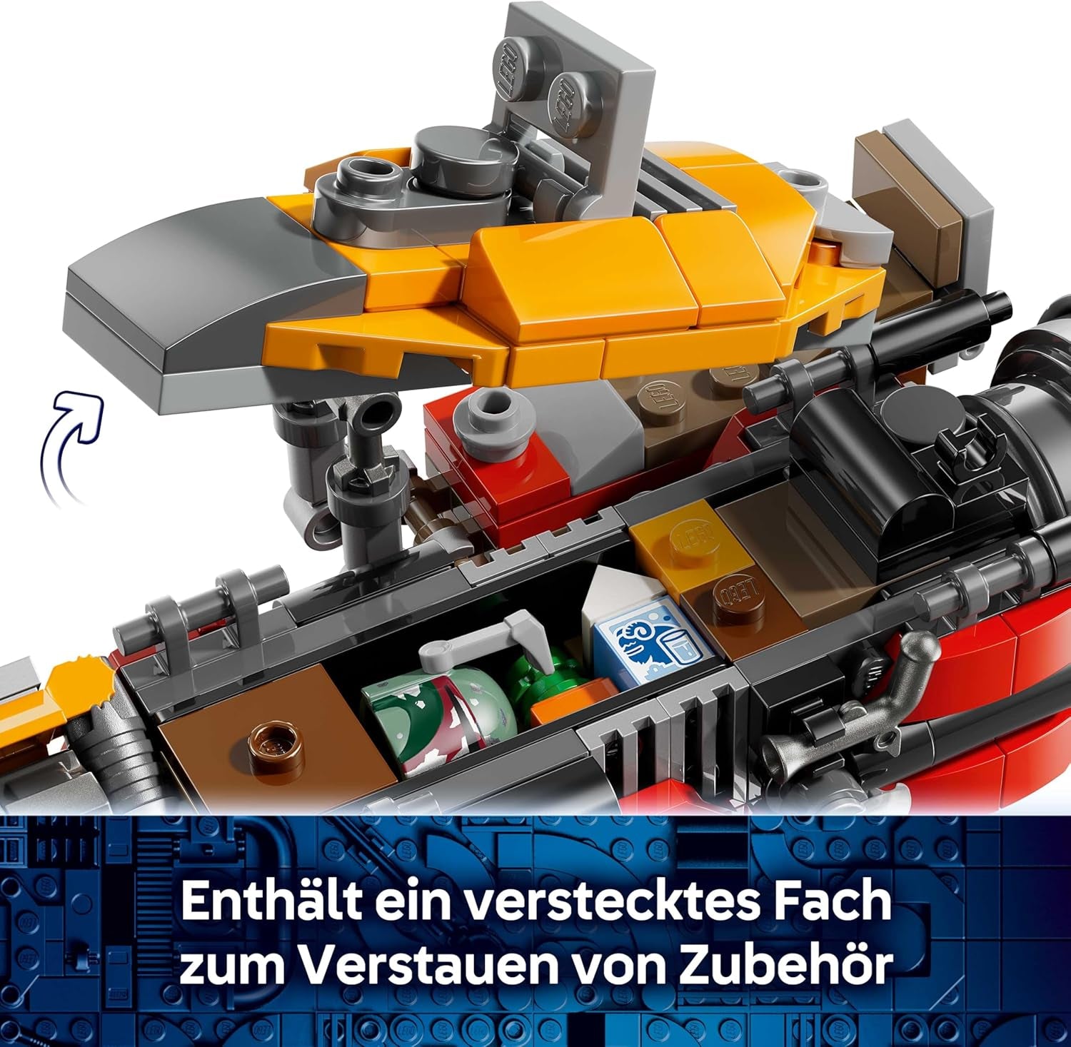 LEGO Star Wars 75437 Cobb Vanths Speeder - inkl. Cobb Vanth & Cad Bane minifigura sowie Blaster & Jetpack - Geschenk für Jungen ab 7 Jahren und Fans von The Mandalorian