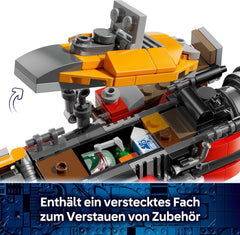 LEGO Star Wars 75437 Cobb Vanths Speeder - inkl. Cobb Vanth & Cad Bane minifigura sowie Blaster & Jetpack - Geschenk für Jungen ab 7 Jahren und Fans von The Mandalorian