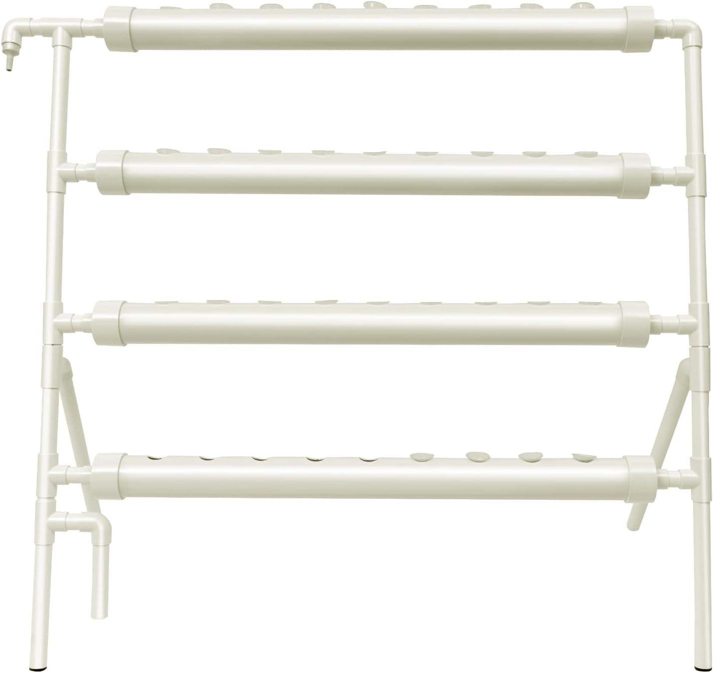 Hidroponikus rendszer, torony hidroponikus termesztőkészlet, 4 szintes ültetőállvány 36 ültetőlyukkal, talajmentes növénytermesztő rendszerek kertekhez, irodákhoz és egyéb bel- és kültéri helyekhez