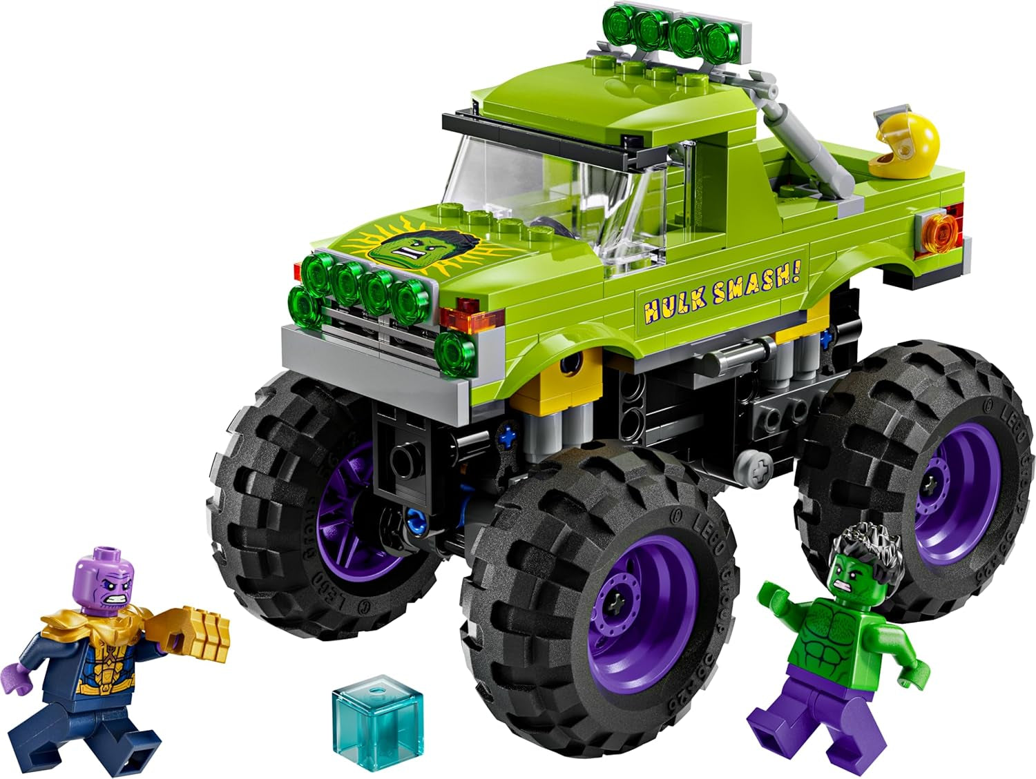 LEGO Ç€ Marvel Hulk Truck vs. Thanos - Szuperhős építőjáték - Bosszúállók jármű és minifigurák - Monster truck a nagy mókához - Ajándék fiúknak és lányoknak 7 éves kortól - 76312 Építőkészlet Besuche den LEGO-Store