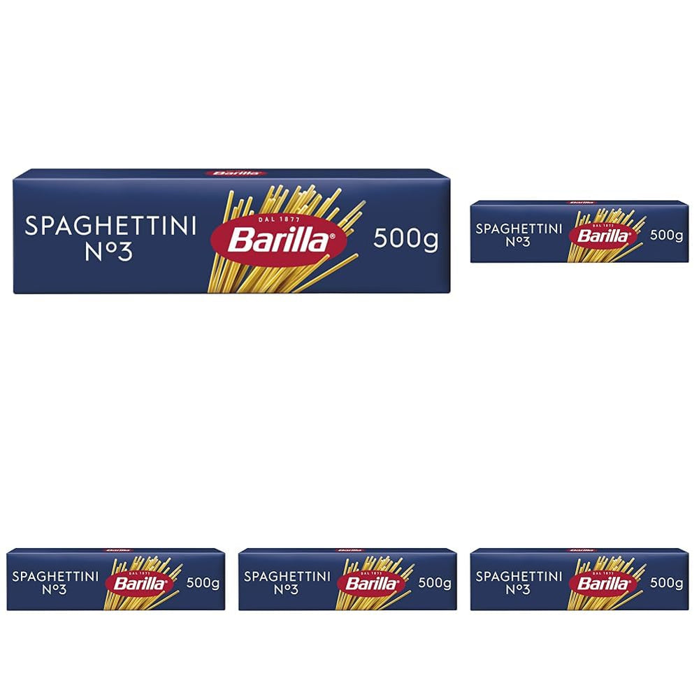 Pasta Barilla Classic Spaghettini sz. 3 kiváló minőségű durumbúza, mindig al dente (1 x 500 g)
