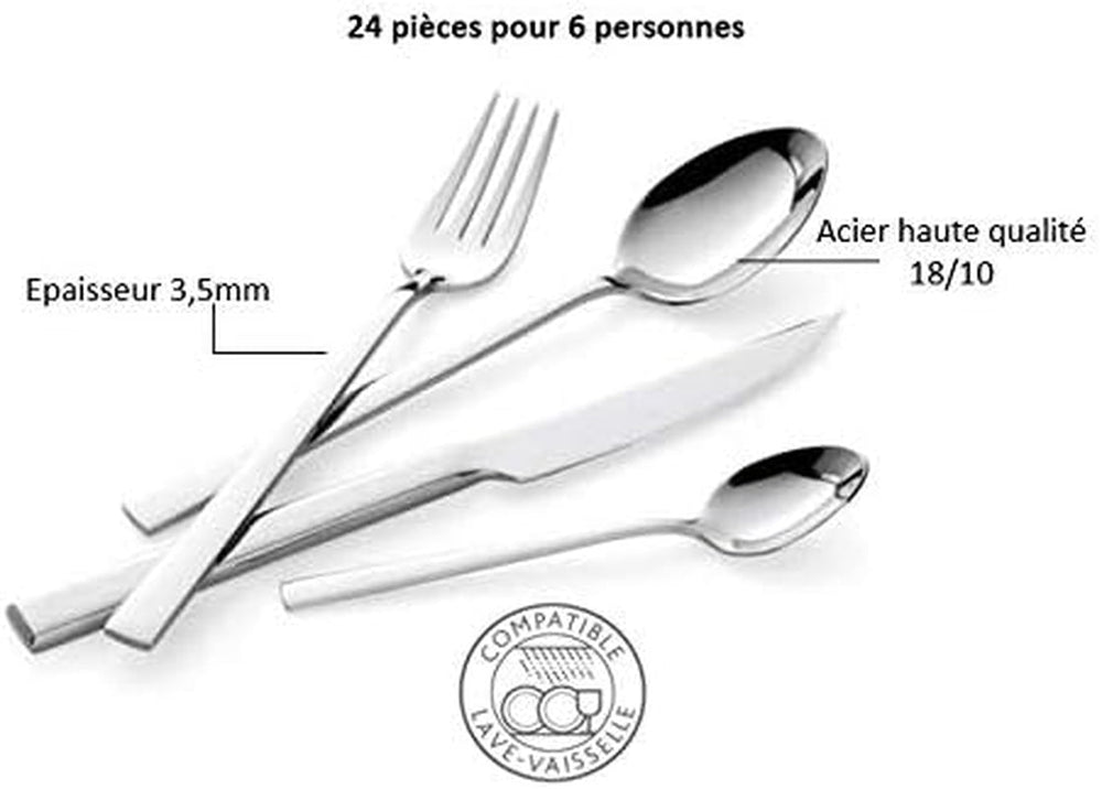 Giada 6 személyes evőeszközkészlet, 24 db Kitchen Naty Shop