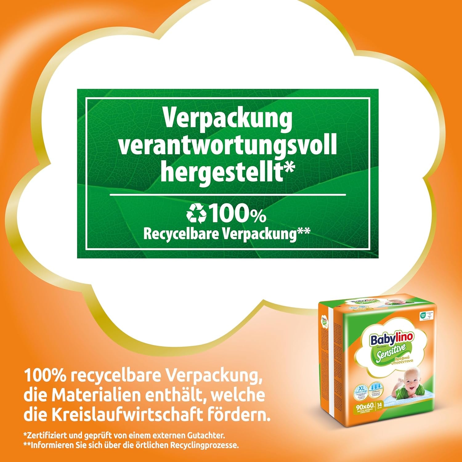 Sensitive nedves törlőkendők, 90 x 60 cm, extra nedvszívó, 14 db