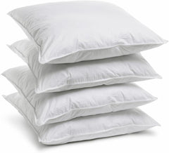 Bleu Câlin Home Collection Set de 4 perne Cliniguard Anti-Mite White 60X60 Cm Perne standard Naty Shop Set cu 4 huse de pernă