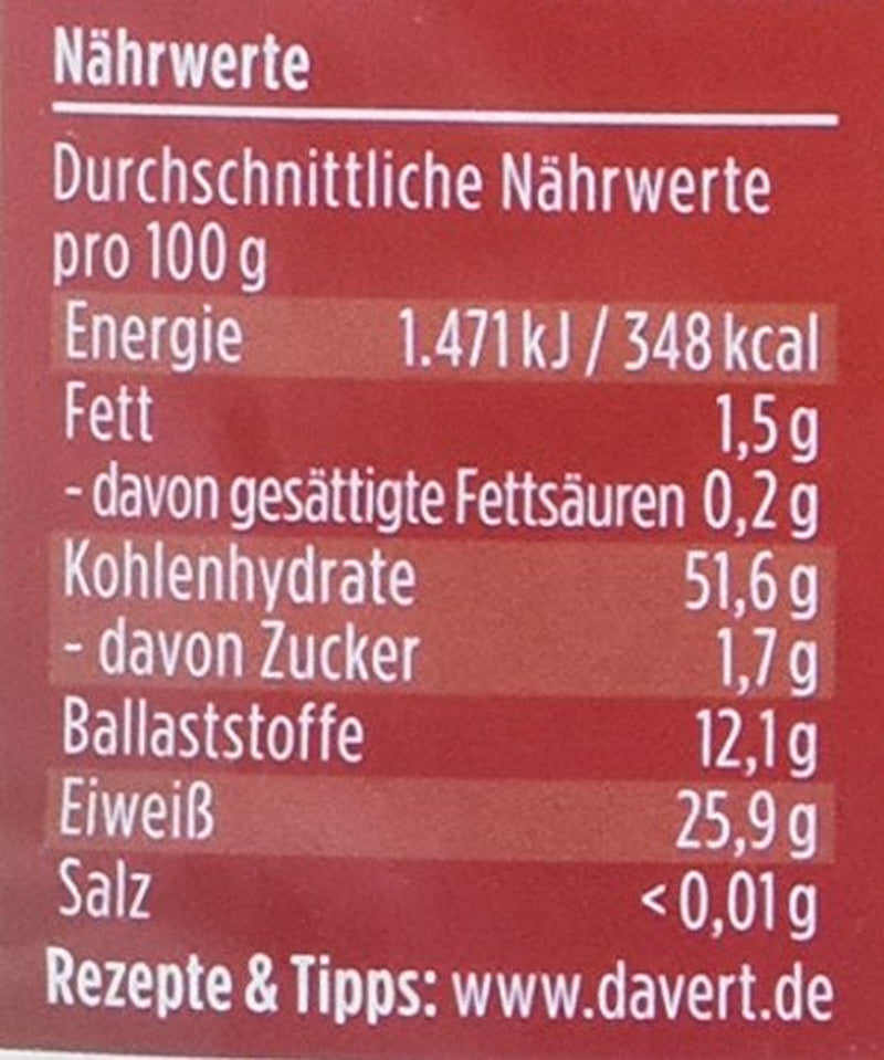 Davert keleti sárga lencse (1 x 500 g) - Bio