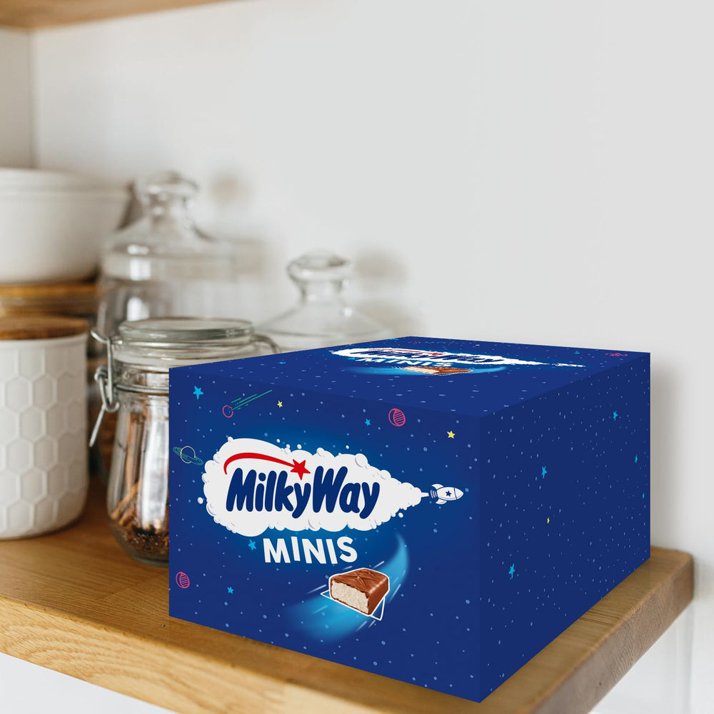 Mini csokoládészeletek, csokoládé ömlesztett csomag, könnyű tejkrém, 150 x 15,5 g, 2,3 kg