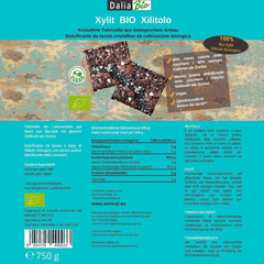 Bio Xylit Bio | Aus Biologischer Landwirtschaft | 40 % Weniger Kalorien | Zahnfreundlich | Ideal Zum Kochen Und Backen, 750 G Indulcitori Naty Shop