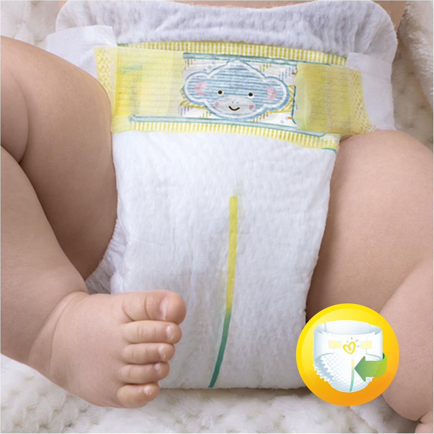 Pampers Premium Protection pelenka új babáknak, Jumbo csomag, 1-es méret, 72 db