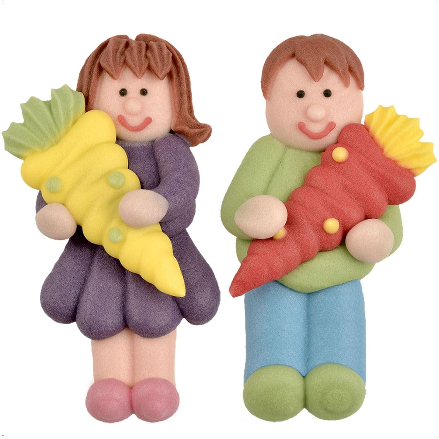 Günthart, 8 figurine de zahăr pentru începutul școlii și litere, 115 grame Sprinkles Naty Shop