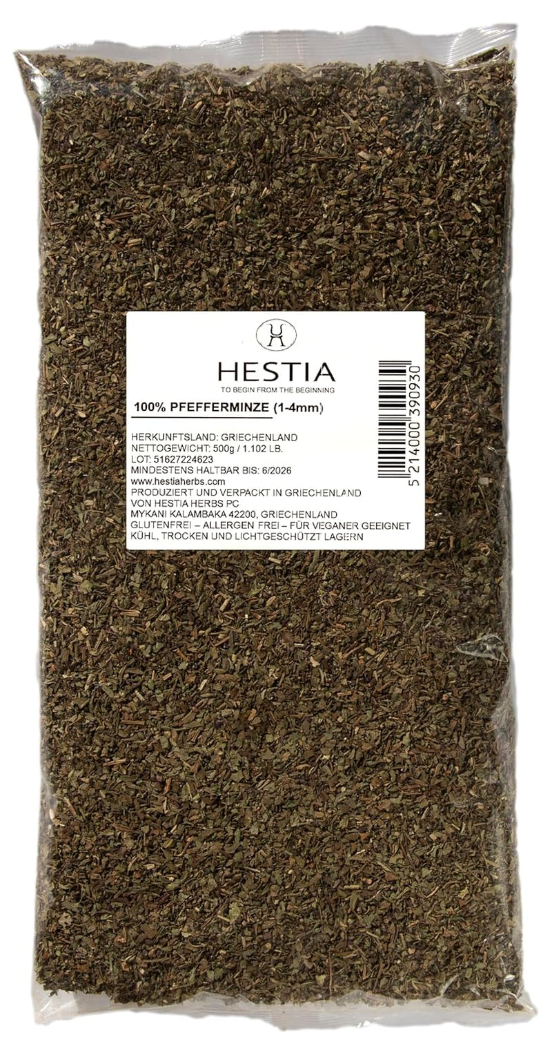 Hestia Herbs Griechischer getrechtenter Oregano 500 g, Allergenfrei – Vegán – GVO-frei