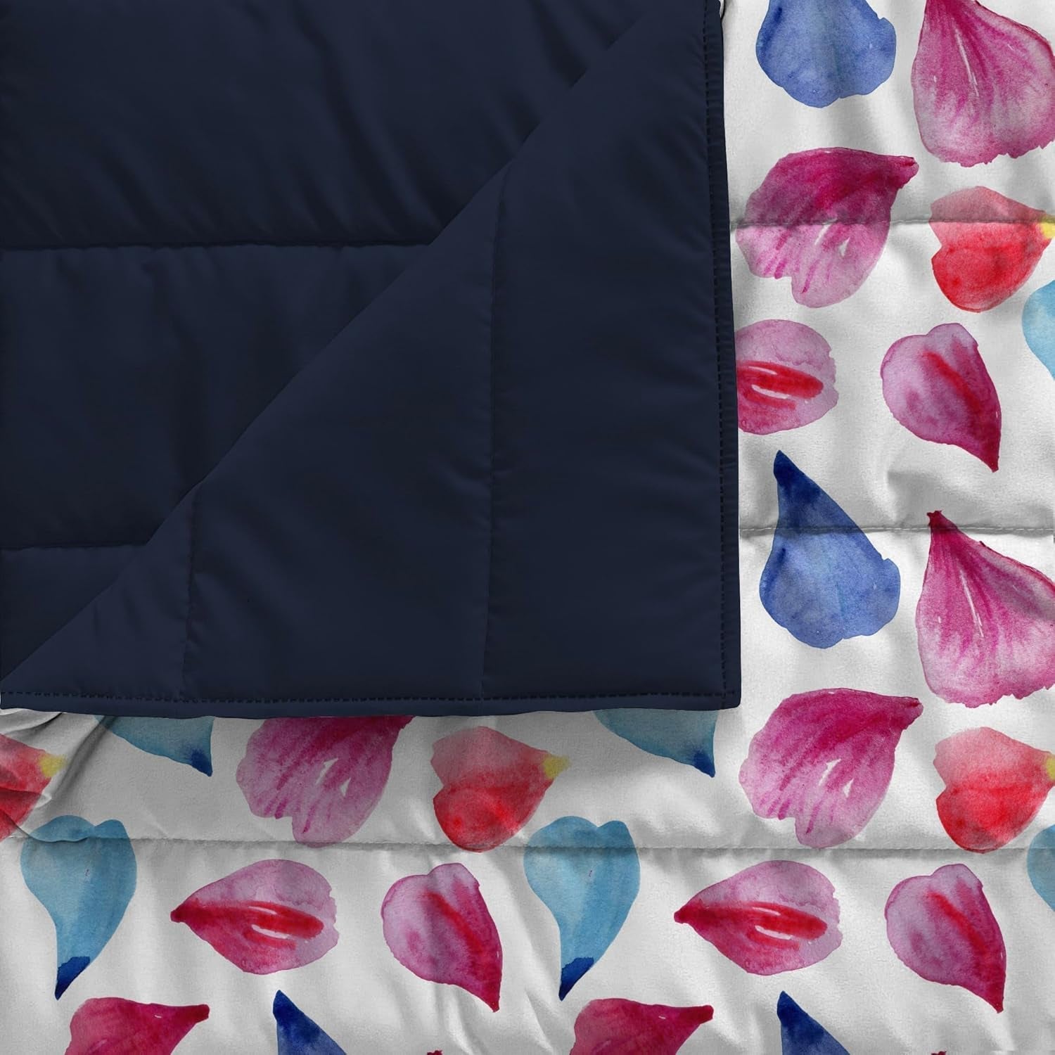 Cuvertură de vară imprimată Fantasy, umplutură din poliester, Petali, 260X270Cm Plapumi si pilote Naty Shop