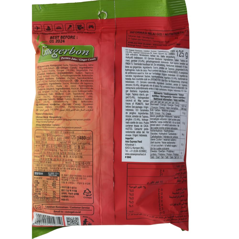 Gyömbéres cukorkák - (1 x 125 g) (3 db-os csomag)