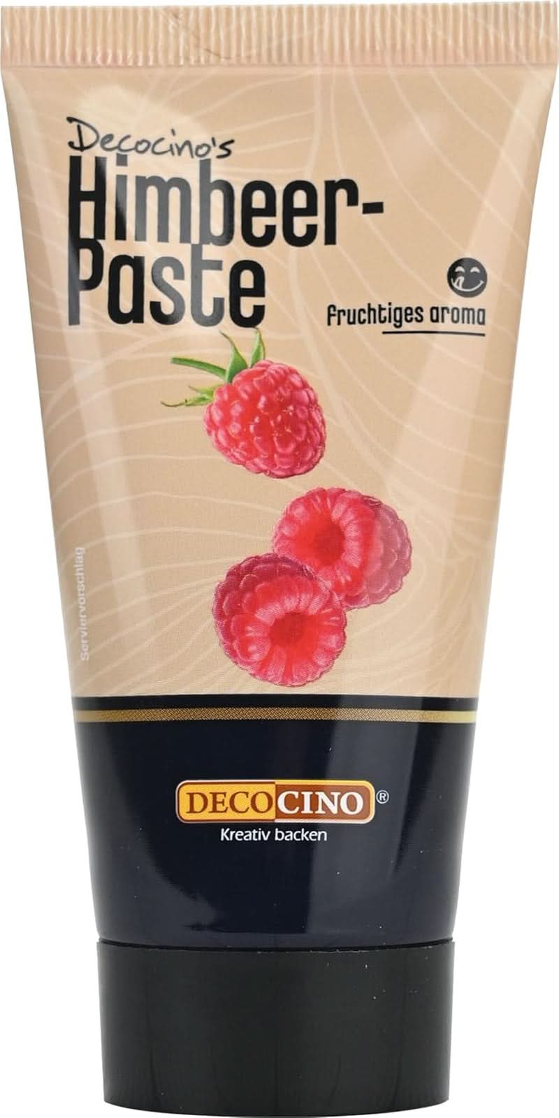 DECOCINO Pastă de zmeură, 50 grame, aromă de copt cu aromă naturală de zmeură, pentru rafinarea ciocolatei, deserturilor și prăjiturilor Glazuri si Decor Naty Shop Zmeura