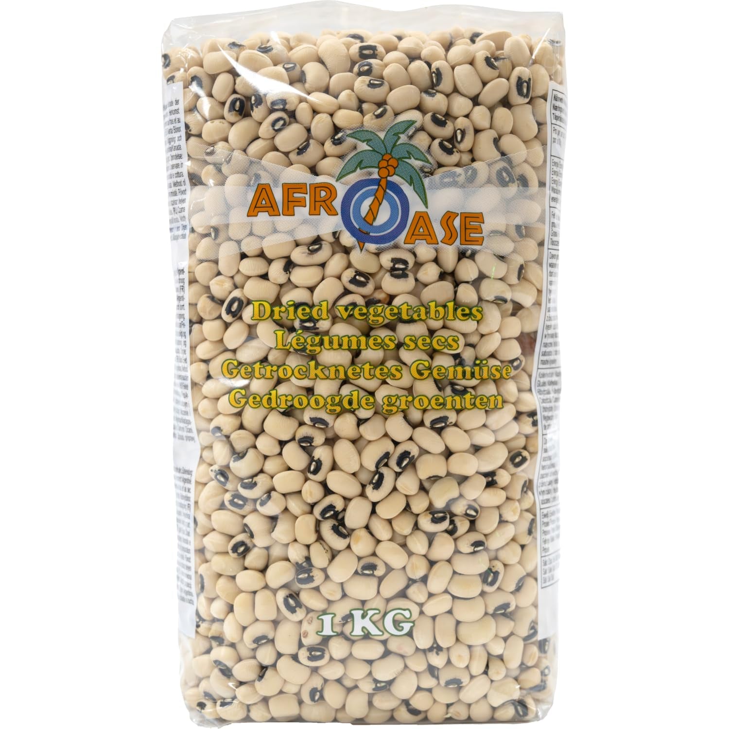 AFROASE - Fekete szemű borsó - 1 x 1 kg