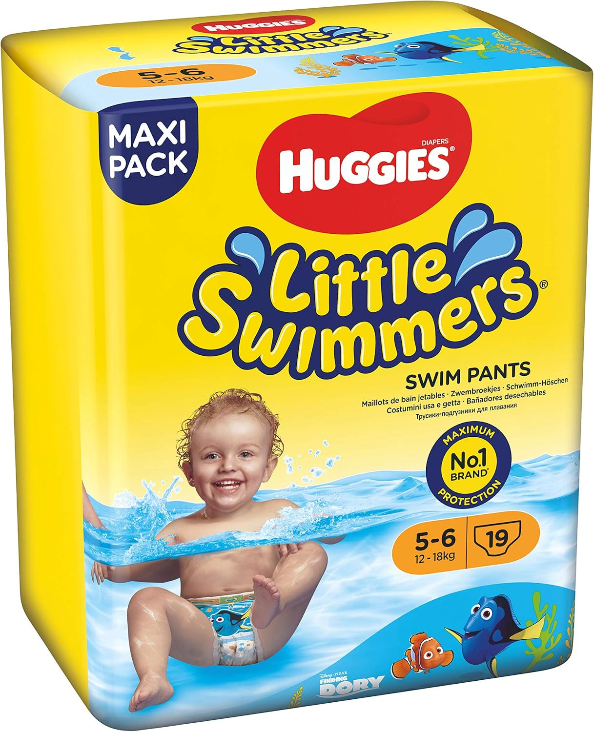 Huggies Little Swimmers 5/6 méretű úszópelenka (12-18 kg), 1 csomag 19 darab