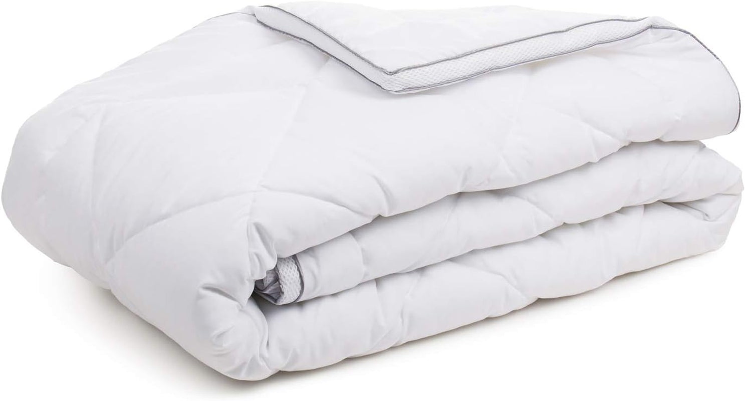 Gözze - Plapumă 4-sezoane, set de 2, plapumă de vară + plapumă de toamnă/primăvară, plapumă respirabilă cu bandă climatică, 135 X 200 Cm - Alb Plapumi si pilote Naty Shop 155 X 220 Cm Pătură all-season