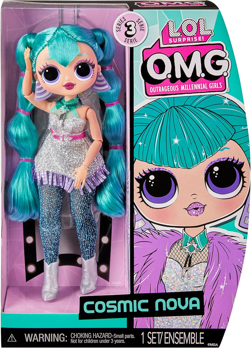 L.O.L. Meglepetés! OMG Modepuppe - COSMIC NOVA - Entält Modepuppe, mehrere Überraschungen und fabelhafte Accessoires - Ein tolles Geschenk für Kinder ab dem Agevon 4 Jahren