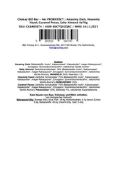 Organikus rúd - 4 részes mintavevő készlet / csodálatos fekete, mogyoró, pekándió karamell, sózott mandula / hozzáadott cukor nélkül, édesítőszer nélkül / VEGÁN, GLUTÉNMENTES ÉS FAIR TRADE / 4 x 70 g