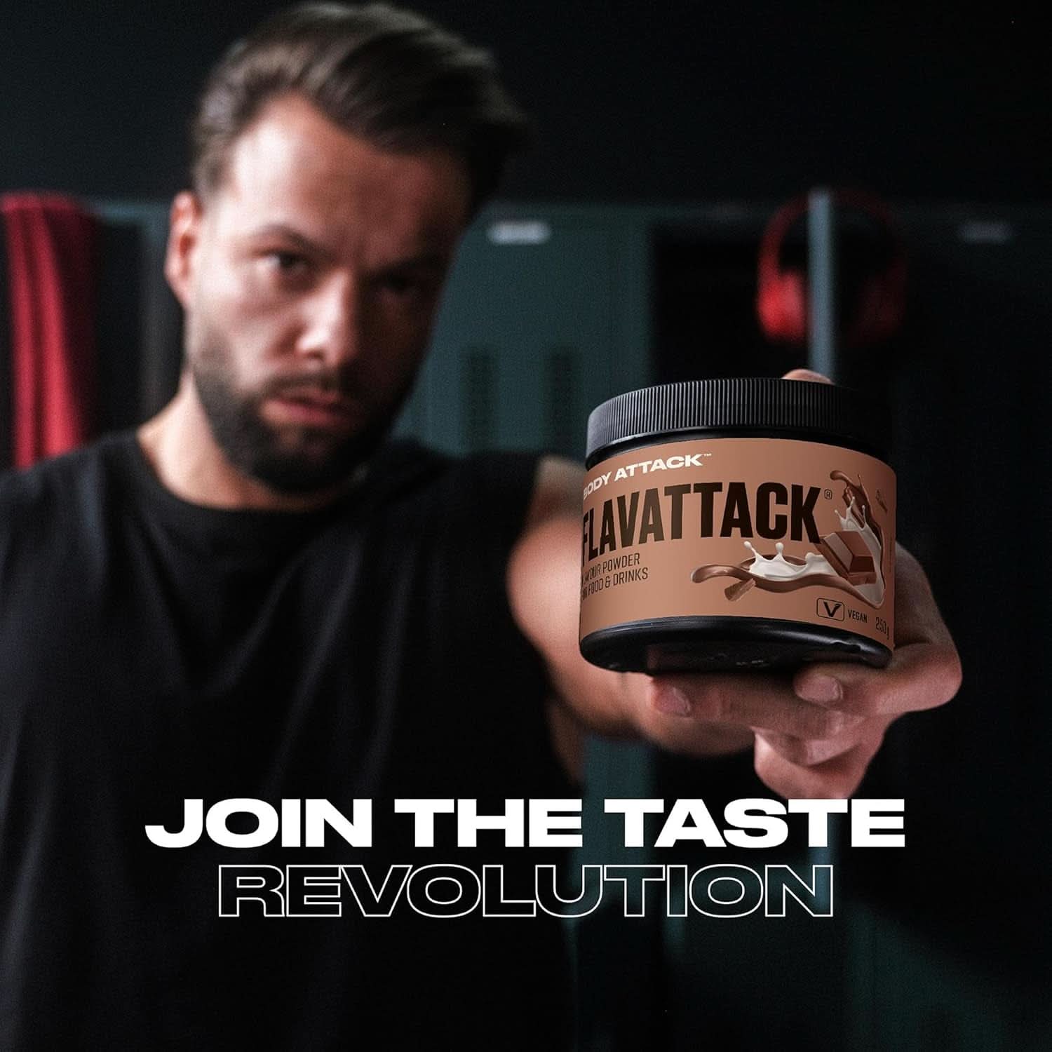 Body Attack Flavattack®, Double Choc Brownie, 250G / 83 adag Aromas Naty Shop