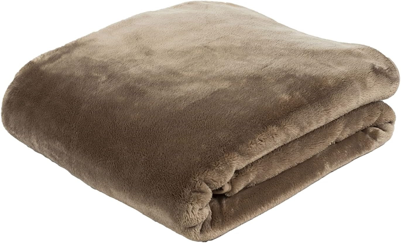 Gözze - Kényelmes takaró Premium Cashmere-Feeling, 500 G/M², 180 X 220 cm - mustár Ágyak és Takarók Besuche den GÃ¶zze-Store Taupe 180 X 220 cm