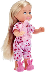 Simba 105733407 - Evi Love Get Well, Puppe mit Windpocken, mit Farbwechsel, beleértve Schwamm zum gesund Machen, mit Bett, Ankleidepuppe, 12 cm, für Kinder ab 3 Jahren