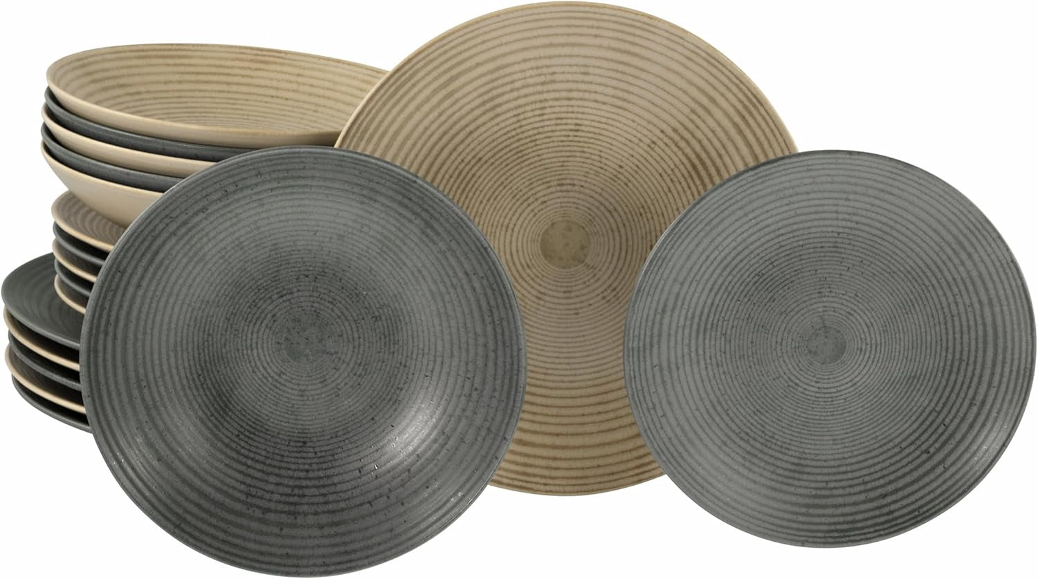 Creatable, 23718, Seria Catania Eucalyptus, fabricat în Portugalia Seturi vesela masa Naty Shop Mix 18 piese