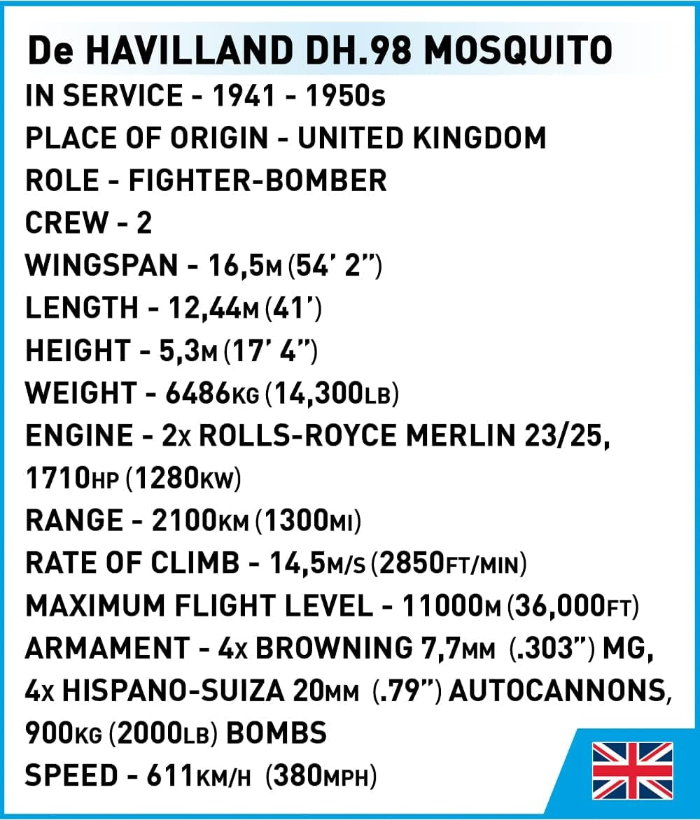 COBI De Havilland DH.98 Mosquito