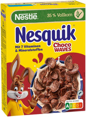 Nestlé Choco Waves, ropogós hullám alakú csokoládé reggeli (33% teljes kiőrlésű gabonatartalom), 1 csomag (1 x 330g)