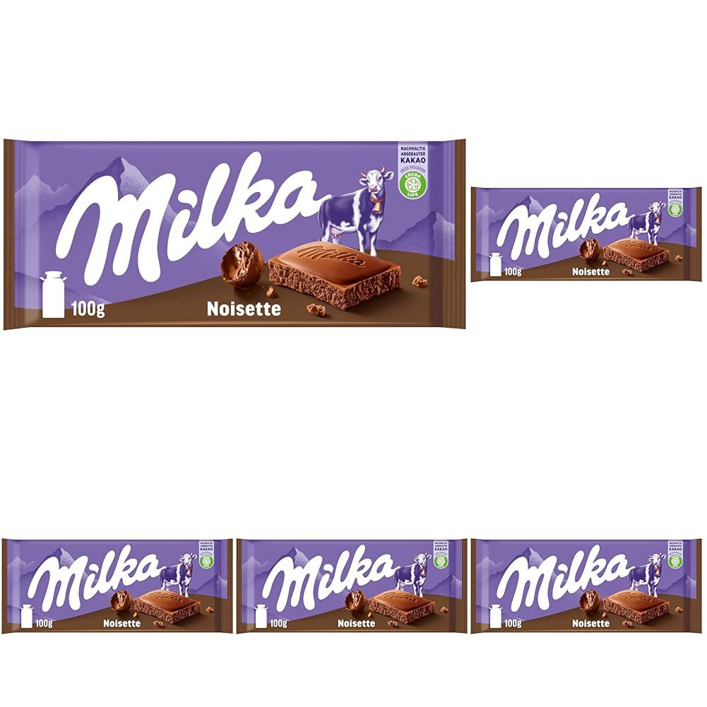 Milka Noisette – alpesi tejcsokoládé finom, krémes mogyorós töltelékkel – 25 x 90g