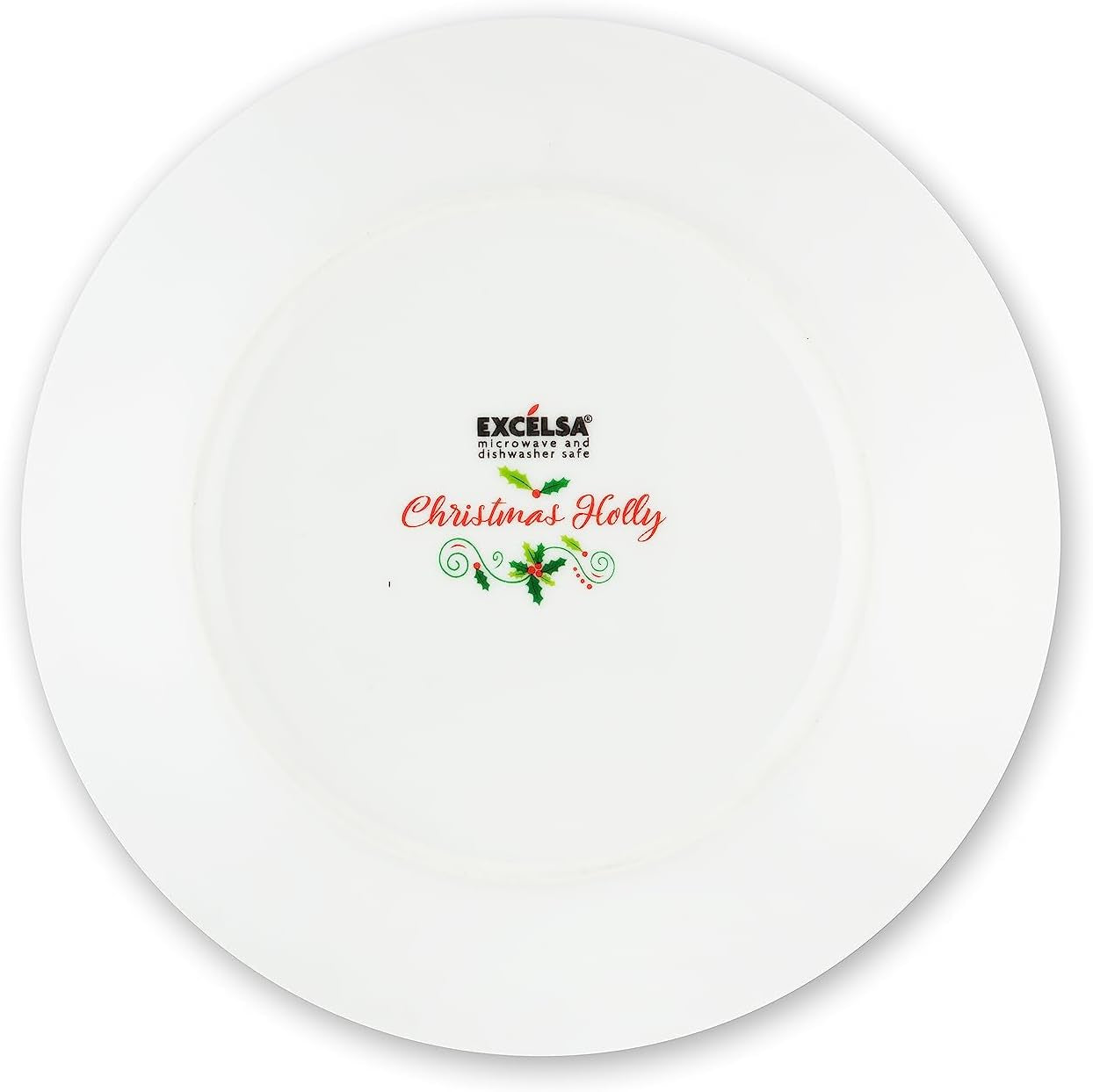Excelsa 64134 Christmas Holly Tellerservice, 18-Teilig, Porzellan, Weiß Seturi vesela masa Naty Shop