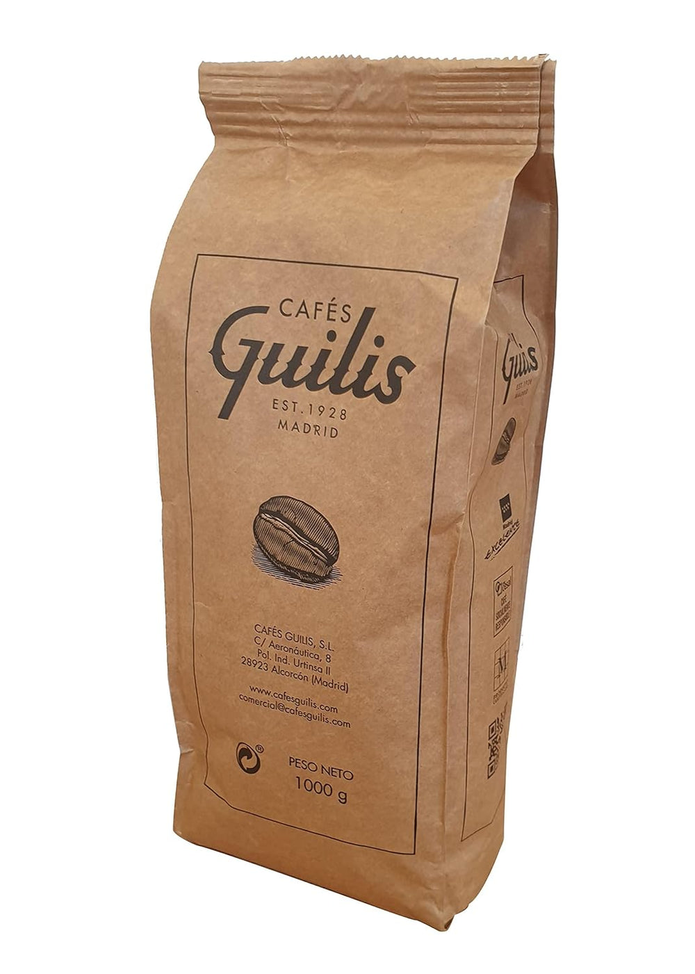CAFES GUILIS DESDE 1928 AMANTES DEL CAFE Kaffee Natural Gold Bohne West Polish 1 kg