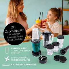 Gourmetmaxx Mr Magic Blender, Smoothie Maker Xxl Naty Shop kiegészítő csomaggal
