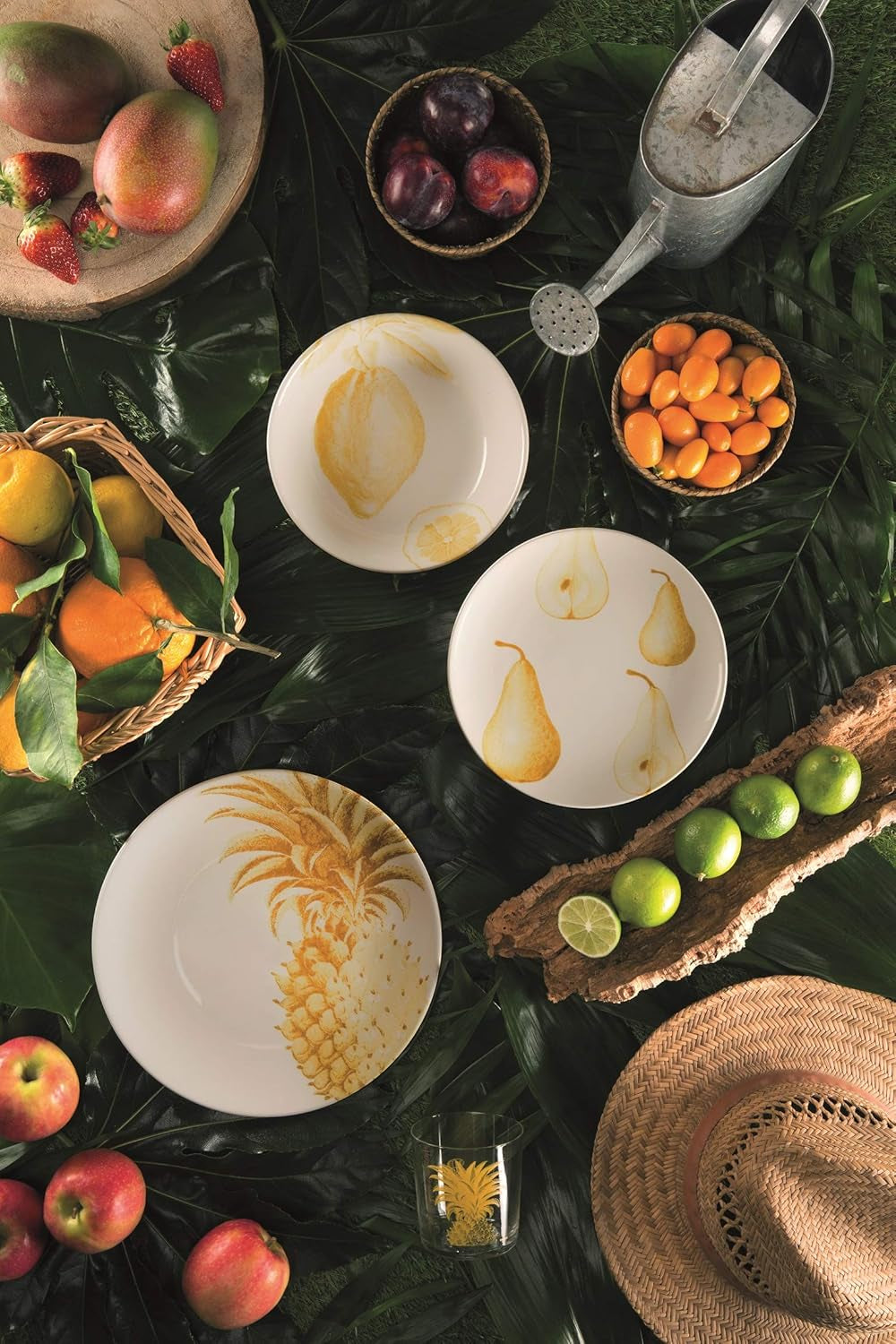 Farfurie Excelsa Flora & Fauna, ceramică, multicoloră