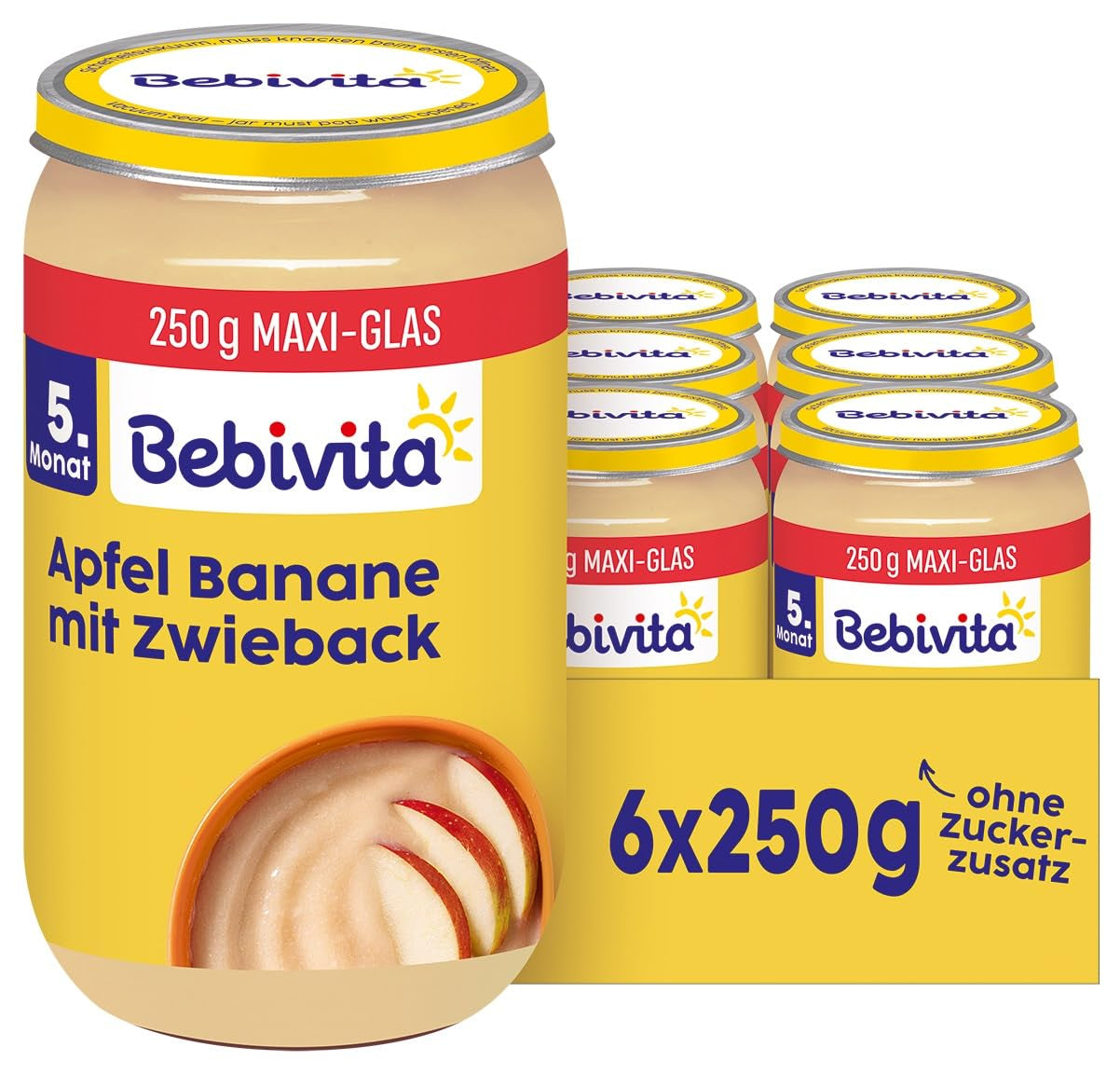 Gyümölcsös és gabona keksz alma-banán keverékben, 250g, 6 db-os kiszerelés (6 x 250g)