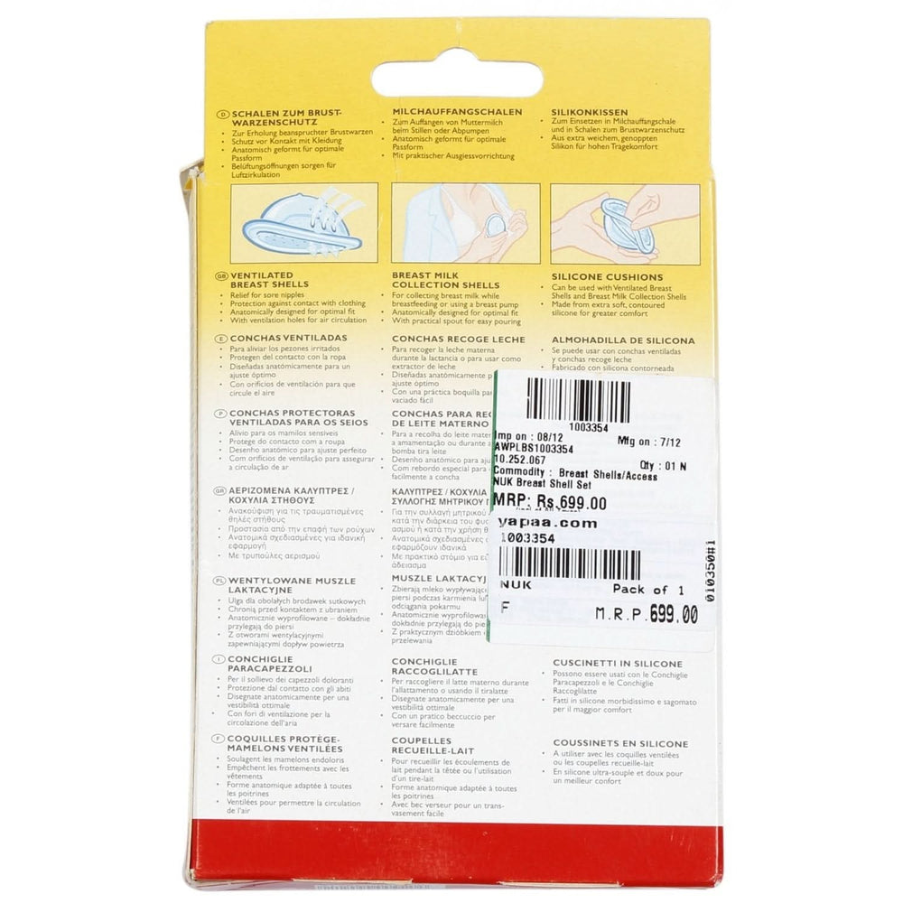 NUK Brustchalen-Szett, 6-Teiliges Komplett-Szett Kiegészítők Étel és szoptatás Bebe Naty Shop