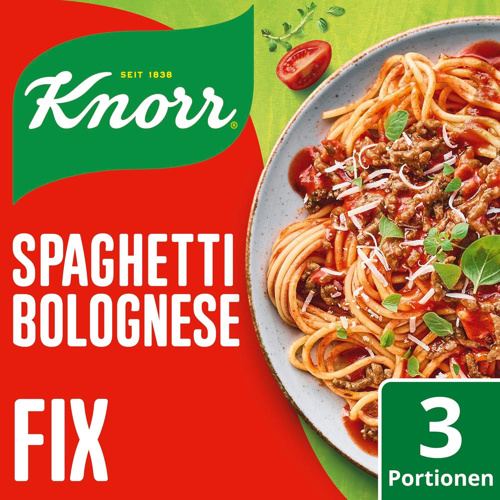 Knorr Fix Würzmischung Spaghetti Bolognese finom tésztaételhez természetes alapanyagokból 40 g