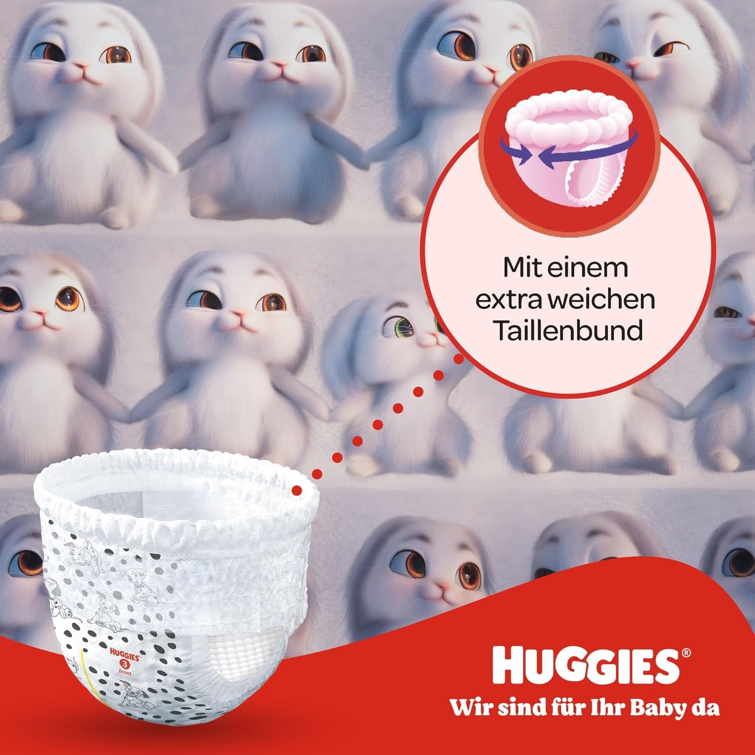 Huggies Little Movers Disney nadrág, 6-os méret, 96-os szám (2 x 48), havi doboz