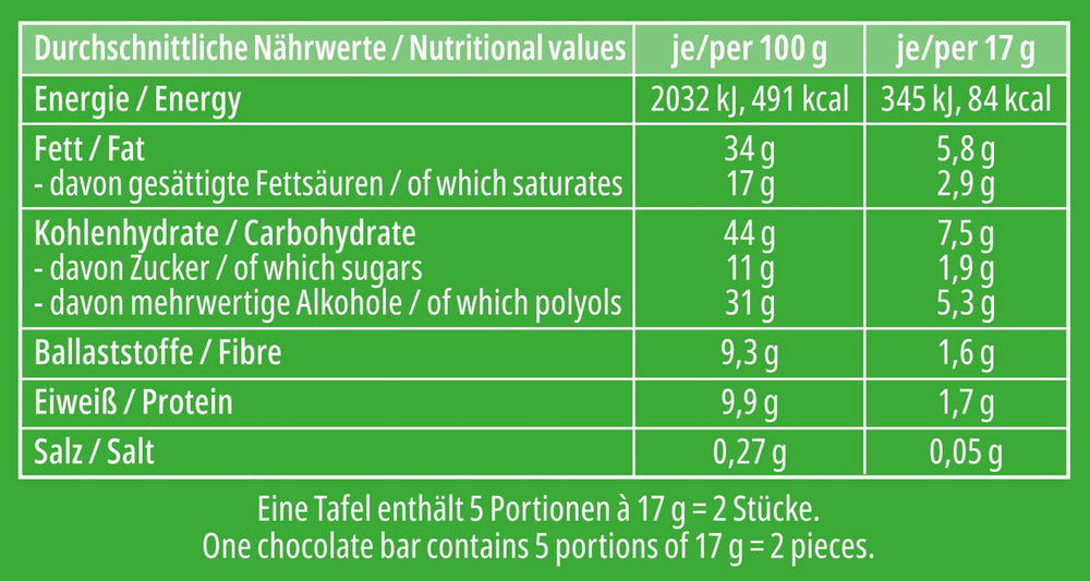 frankonia CSOKISKOLA HOZZÁADOTT CUKOR NÉLKÜL Mogyorós csokoládé, gluténmentes, 85 g