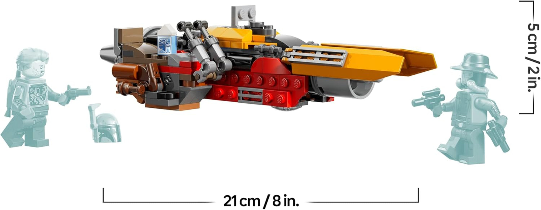 LEGO Star Wars 75437 Cobb Vanths Speeder - inkl. Cobb Vanth & Cad Bane minifigura sowie Blaster & Jetpack - Geschenk für Jungen ab 7 Jahren und Fans von The Mandalorian