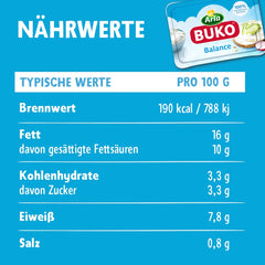 Egyenleg Frischkäse | 10x200g | 100%-ban természetes összetevők Ohne Konservierungsstoffe, Thickeners und Gesmackverstärker