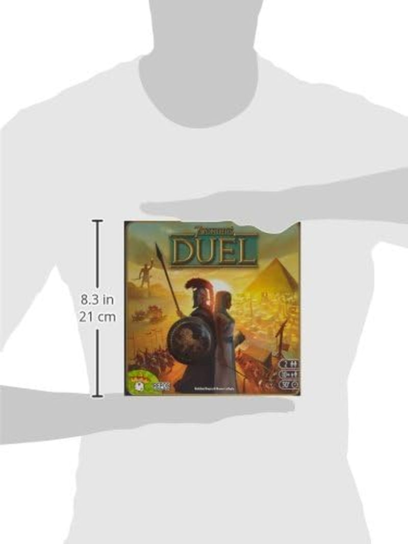 Asmodee 7 Wonders Duel, joc de bază, joc pentru cunoscători, joc de strategie, 2 jucători, vârste 10+, 30 de minute, germană