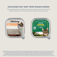 Lifelong by Amazon Katzenfutter, nass, Pastete mit Geflügel, 100 g, 16 Stück