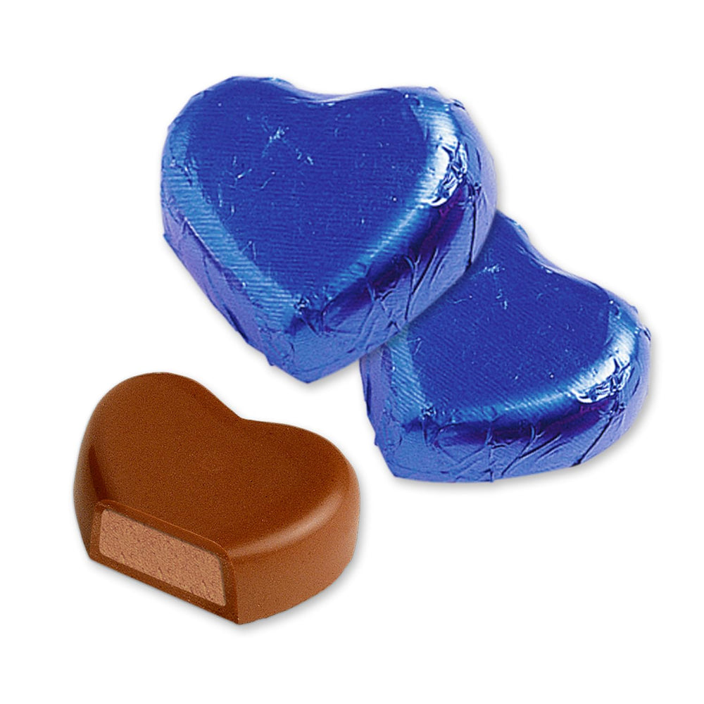 Günthart 150 kék csokoládé szív nugát töltelékkel | Pingvinek nugát krémmel | Blue Chocolate Penguin Hearts | Verseny | Kék csokoládé szívek | Pingvin (1,2 kg)