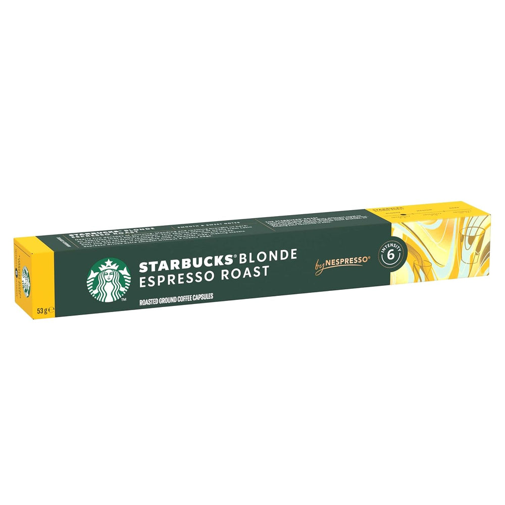 STARBUCKS Blonde Espresso Roast by Nespresso, Helle Röstung, Kaffeekapseln 10 x 10 (100 Kapseln)