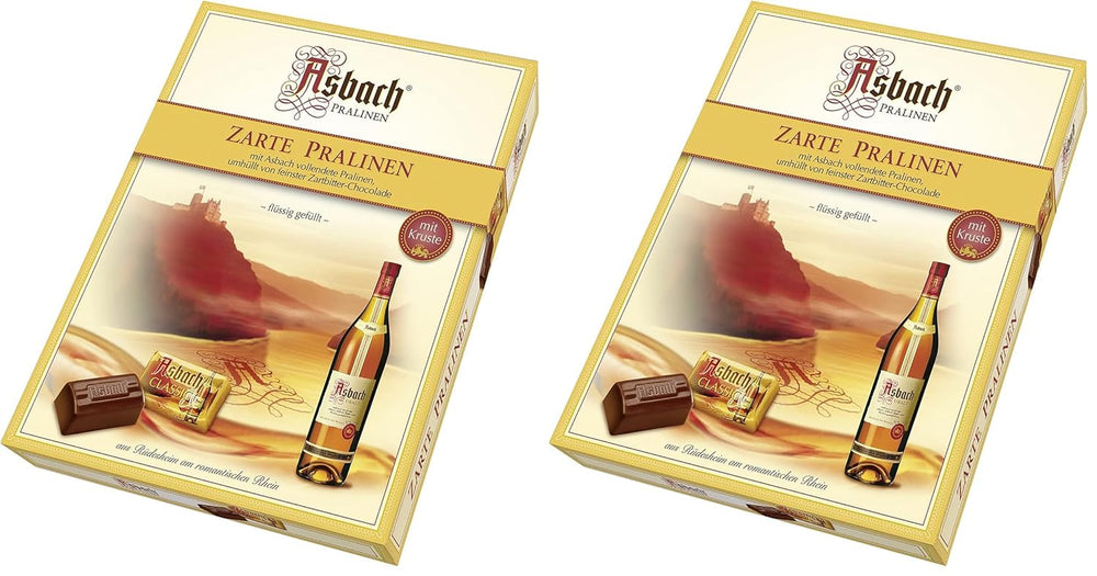 RCP Asbach finom praliné kérges palackban - 1 x 310 g - Étcsokoládé Asbach töltelékkel