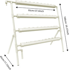 Hidroponikus rendszer, torony hidroponikus termesztőkészlet, 4 szintes ültetőállvány 36 ültetőlyukkal, talajmentes növénytermesztő rendszerek kertekhez, irodákhoz és egyéb bel- és kültéri helyekhez