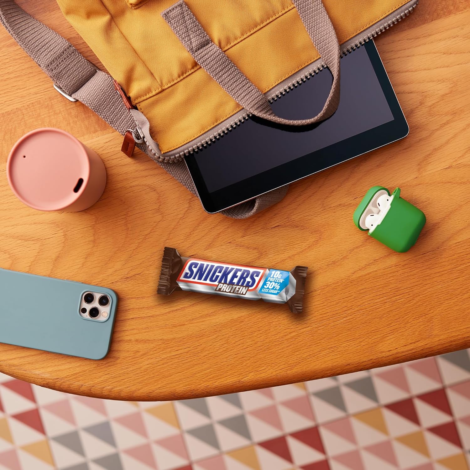 Snickers csokoládé fehérjeszeletek - gazdag ízű karamell mogyoróval és nugáttal, tömeges kiszerelés 18x47g