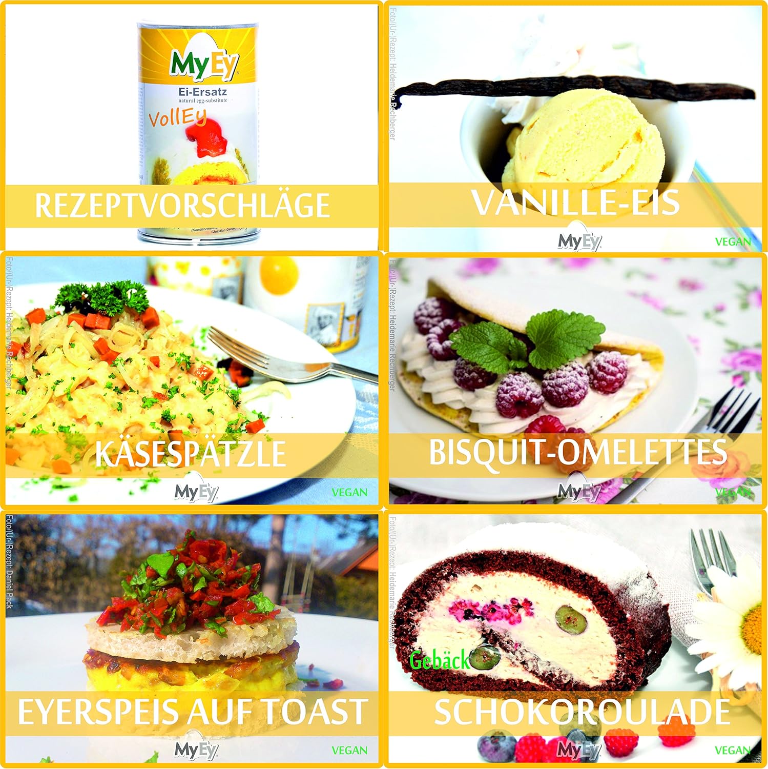 MyEy VollEy Ei Ersatz 200g - Vegán por főzéshez és sütéshez