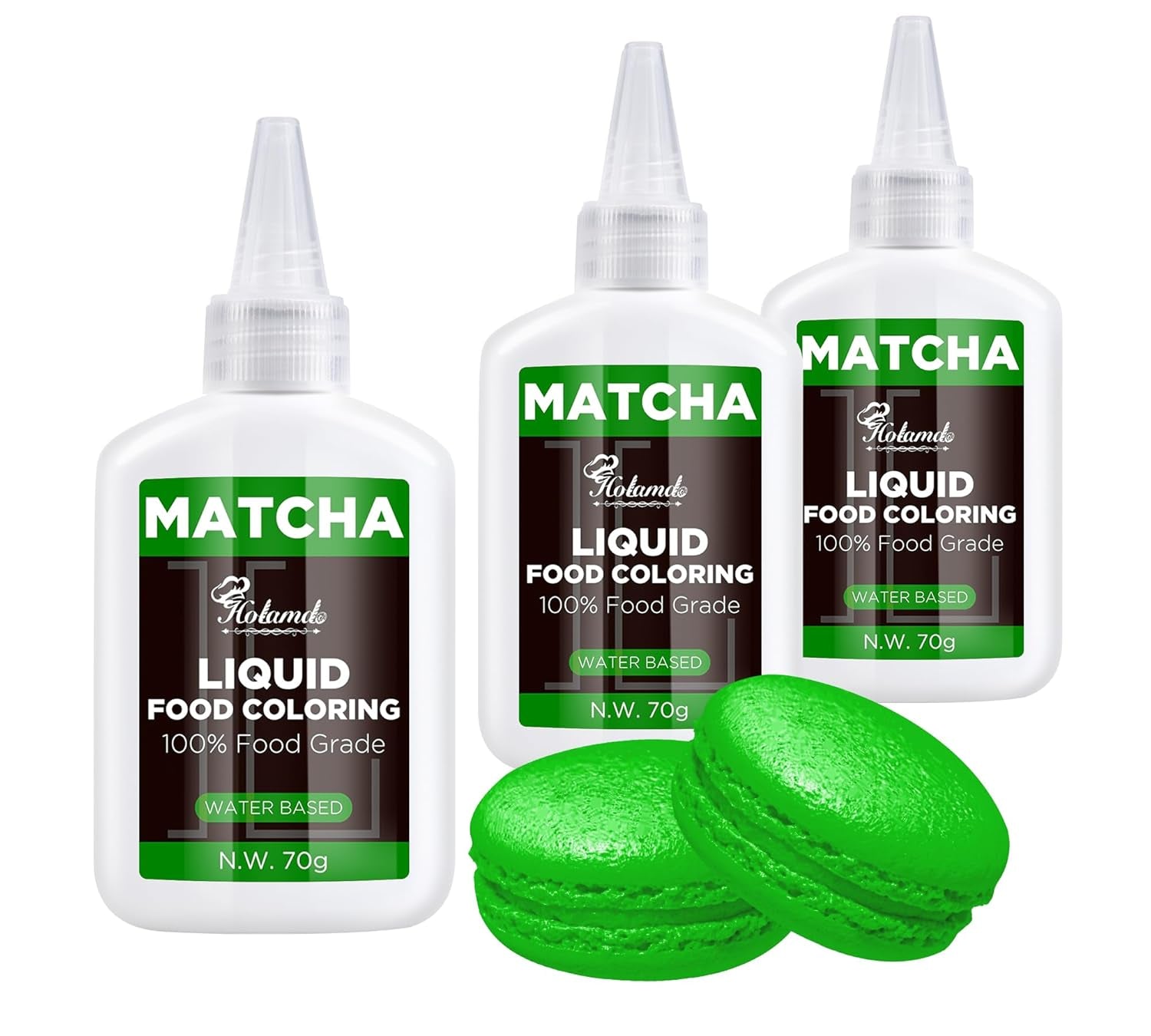 Colorant alimentar lichid, set de coloranți alimentari Red Velvet pentru copt torturi, macaroane, fursecuri, coloranți alimentari pentru decorarea torturilor, lichid pentru colorat băuturi (70 g x 3)