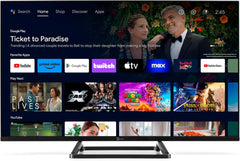 Smart TV 32" TS32FL SMG14, Android TV, DVB-T2/S2, Google Cast/Chromecast, Google Assistant, tivùsat HD, HbbTV, Pauză TV, Telecomandă vocală, 12V/220V pentru acasă, autorulotă, barcă